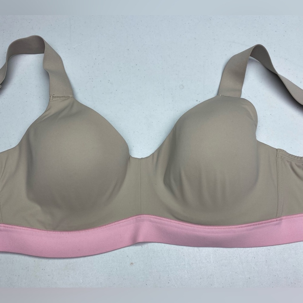 Natori BEIGE/PNK Lightly Lined Wireless, 38B *P1018